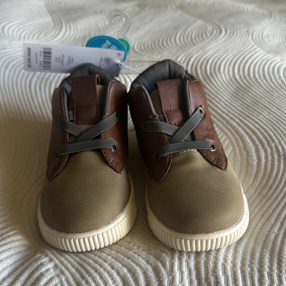 Carter's Brown and Gray Baby Walker Shoes